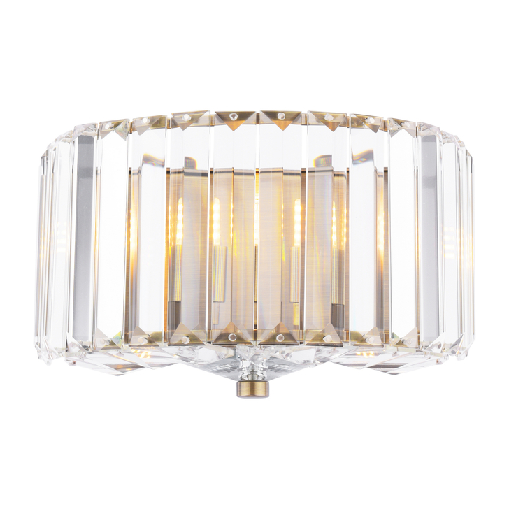 Laura Ashley Fernhurst Wall Light Crystal and Antique Brass