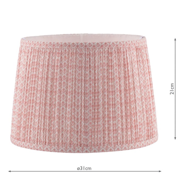 Laura Ashley Gwendolen Pink Pattern Cotton Shade 30.5cm/12 inch