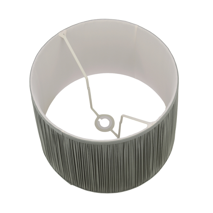 Laura Ashley Hemsley 40cm/16 Inch Green 1000% Silk Cotton Tapered Drum Shade