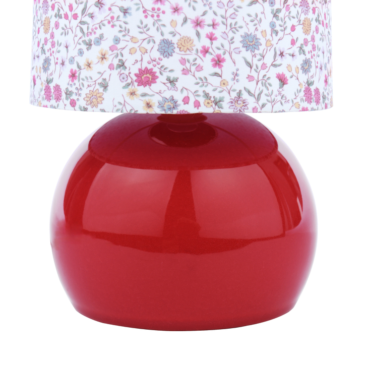 Laura Ashley Knowlton Table Lamp Pink Crackle Glaze With Shade