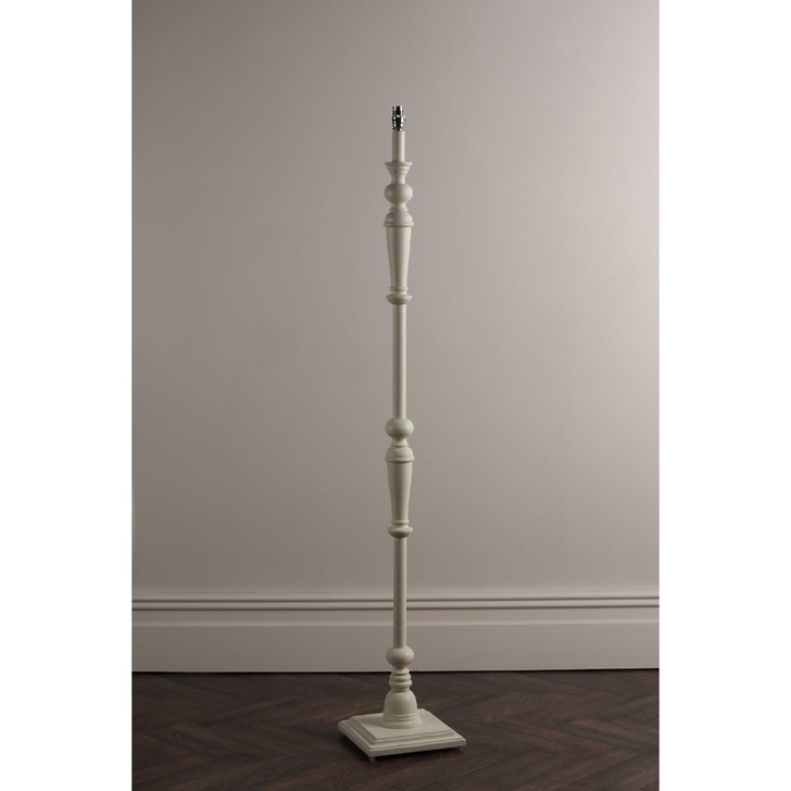 Laura Ashley LA3552739-Q Tate Matt White Floor Lamp - Base Only