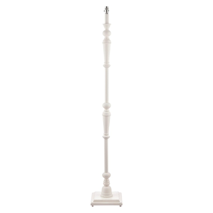 Laura Ashley LA3552739-Q Tate Matt White Floor Lamp - Base Only