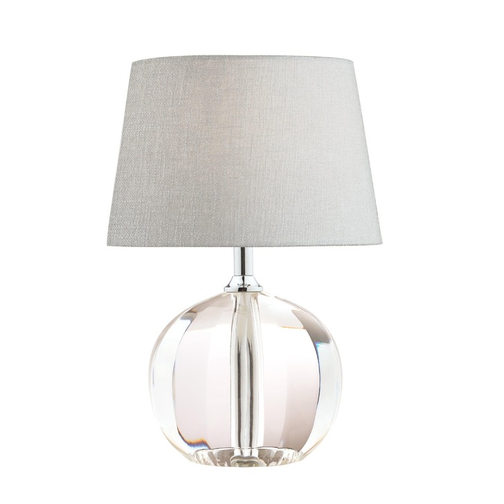 Laura Ashley LA3586307-Q Lydia Polished Chrome & Glass Table Lamp - Base Only