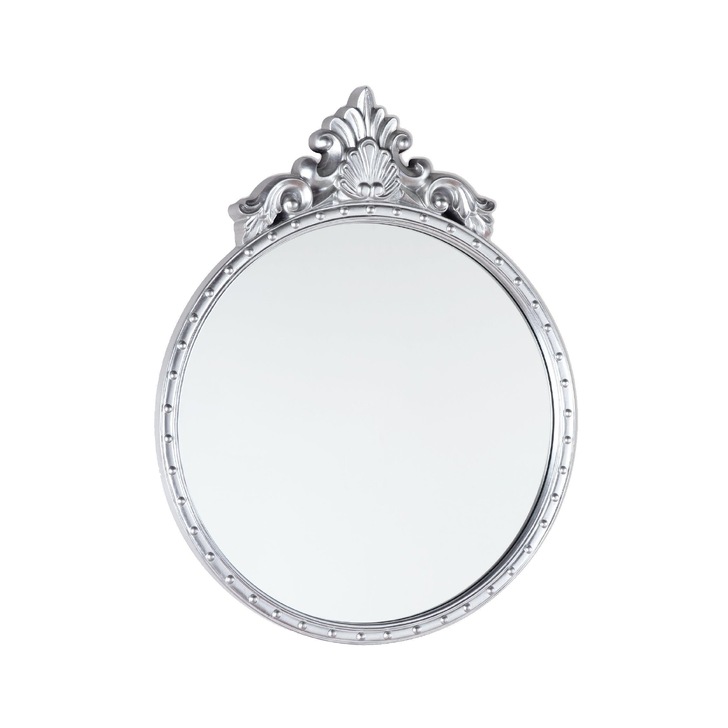 Laura Ashley LA3735683-Q Overton Ornate Mirror With Silver Detail Edging