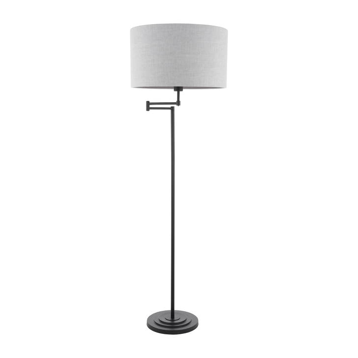 Laura Ashley Marlowe Floor Lamp Matt Black With Shade