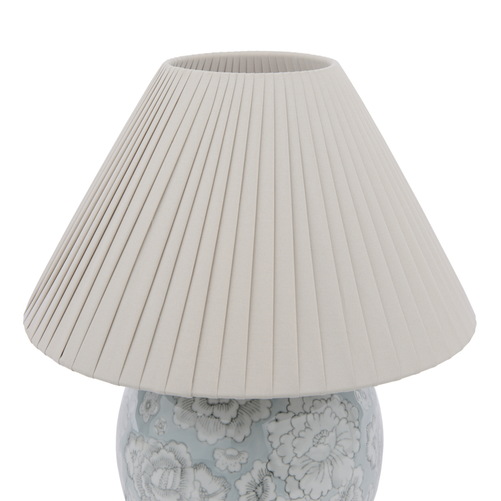 Laura Ashley Montford Table Lamp Blue Ceramic With Shade