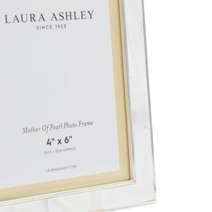 Laura Ashley Mother Of Pearl Photo Frame - 4x6