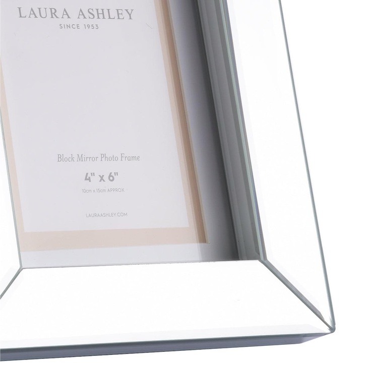 Laura Ashley Photo Frame With Mirrored Edges - 4x6