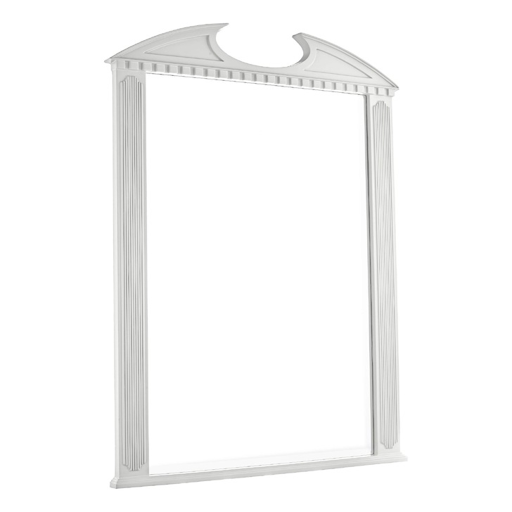 Laura Ashley Rossett Rectangular Mirror With Grey Detail Edging