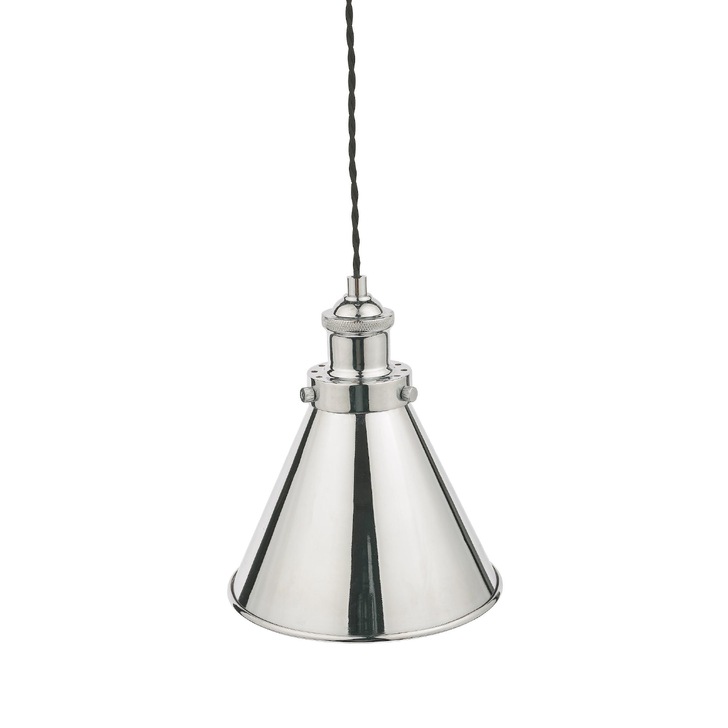 Laura Ashley Rufus Polished Chrome Single Pendant