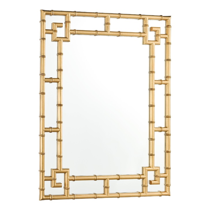 Laura Ashley Shawford Rectangular Mirror With Gold Detail