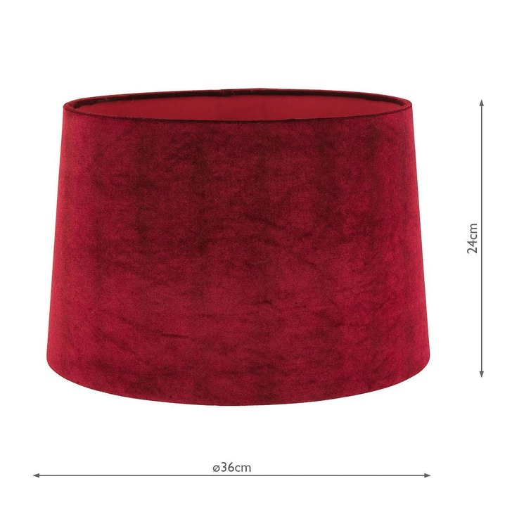 Laura Ashley Velvet Shade Cranberry 35.5cm/14 inch