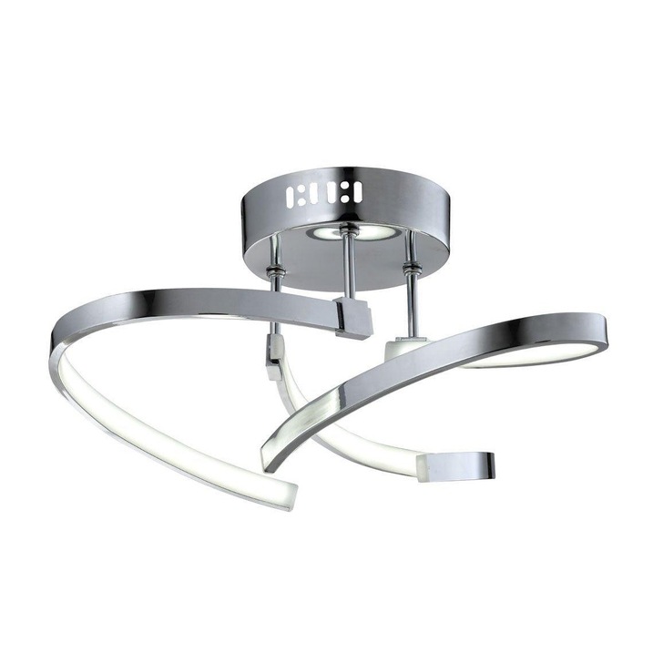 Layla Polished Chrome 3 Light Led Ceiling Light - 4000K