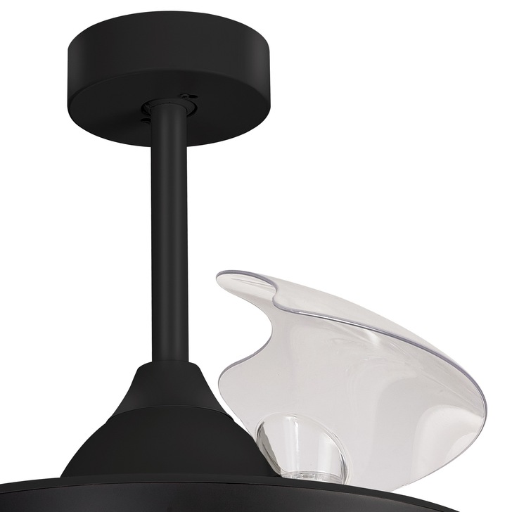 Mantra Alaska 60W Black Led Ceiling Fan Light Controllably Via Remote Or App - 2700K - 5000K