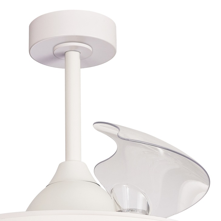 Mantra Alaska 60W White Led Ceiling Fan Light Controllably Via Remote Or App - 2700K - 5000K