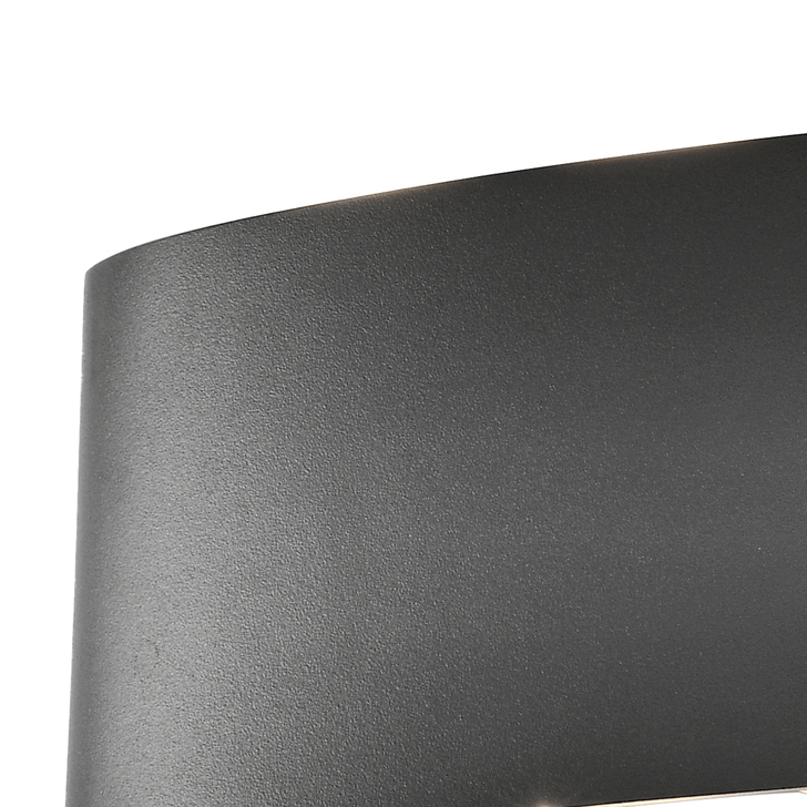 Mantra Arcs Large Sleek Anthracite Up And Down Flush Exterior Wall Light - IP54 - 3000K