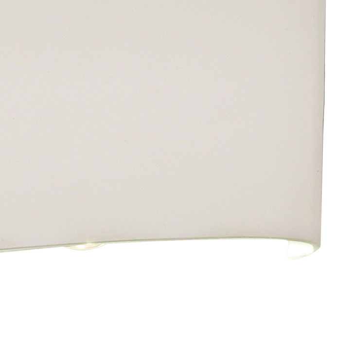 Mantra Arcs Large Sleek White Up And Down Flush Exterior Wall Light - IP54 - 3000K