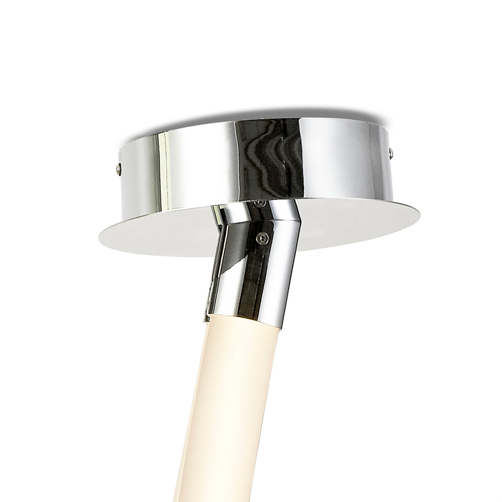 Mantra Armonia Chrome, Medium Semi-Flush Wave Led Ceiling Light With 360 Degree Light Spread - 3000K