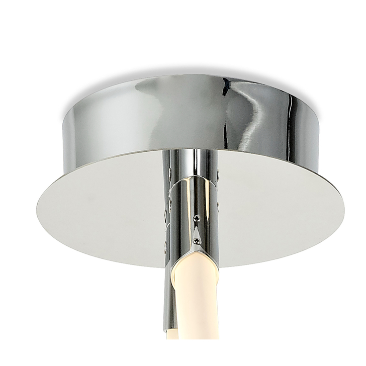 Mantra Armonia Chrome, Semi-Flush Curl Led Ceiling Light With 360 Degree Light Spread - 3000K