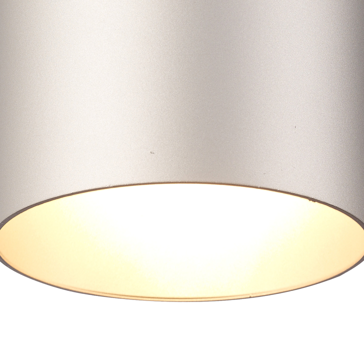 Mantra Aruba Large Silver E27 Flush Ceiling Light