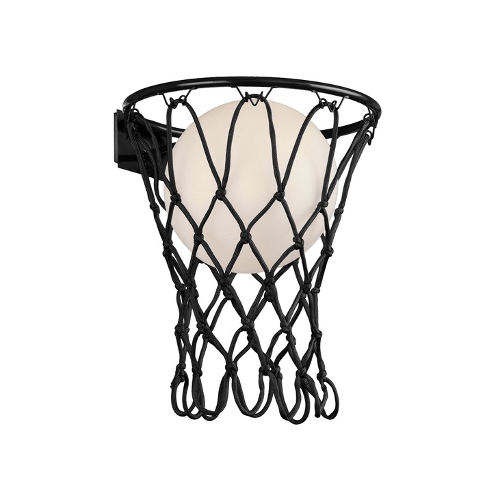 Mantra Basketball Wall Light Matt Black