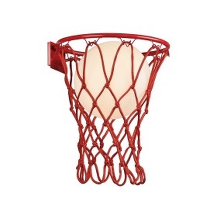 Mantra Basketball Wall Light Matt Red