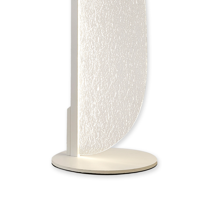 Mantra Bianca Crackled Acrylic Effect Small LED Floor Lamp White - 3000K