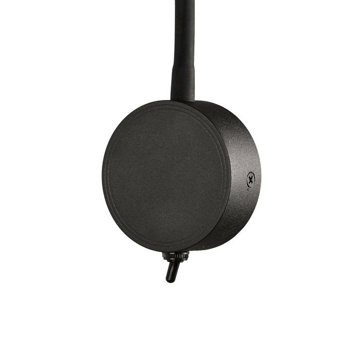 Mantra Boavista Round Headed Black Adjustable Switched Bedside Led Reader Wall Light - 3000K