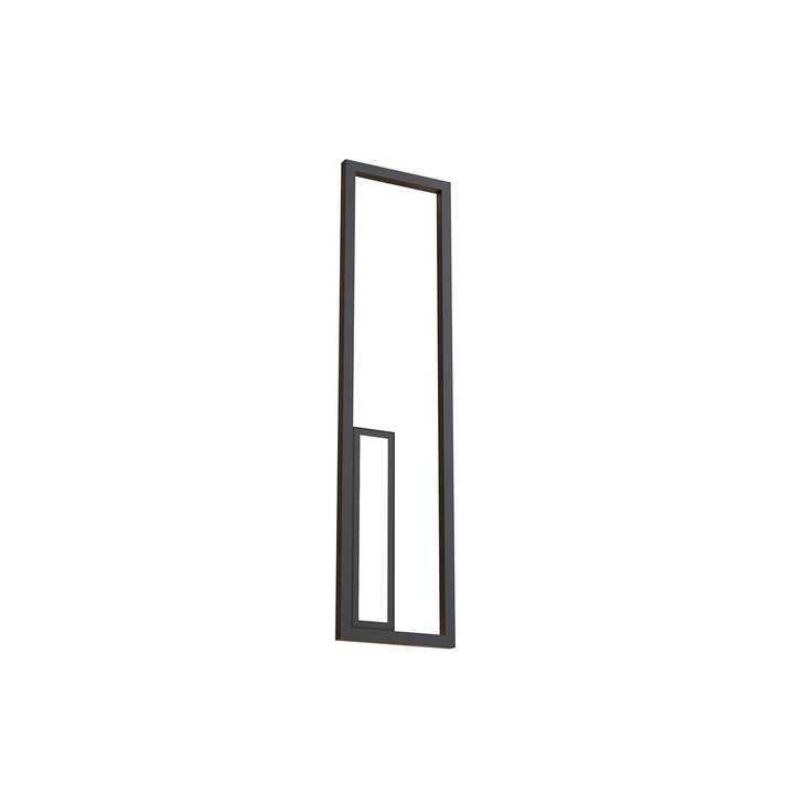 Mantra Boutique Medium LED Rectangular Wall Light Black - 3000K