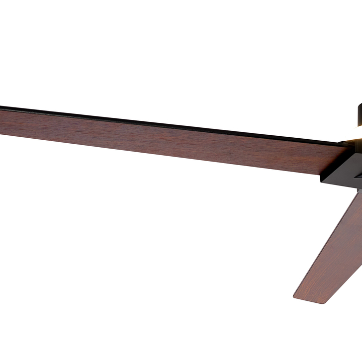 Mantra Brisa Black/Wood Mini IP44 Led Ceiling Fan Light Controllably Via Remote - 2700K - 5000K