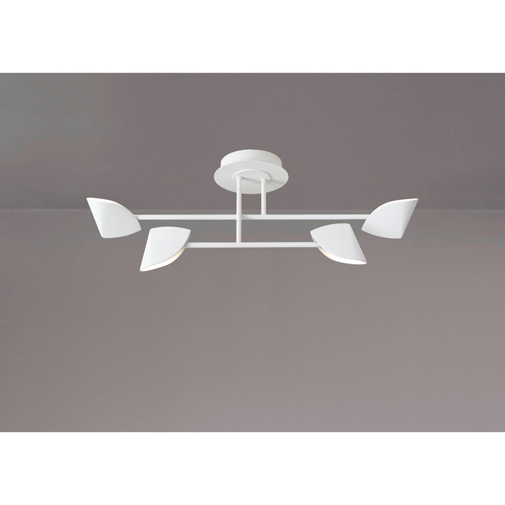 Mantra Capuccina Small LED 4 Light Semi-Flush Ceiling Light White - 3000K