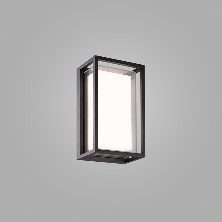 Mantra Chamonix Rectangular LED Exterior Wall Light Dark Grey - 3000K, IP65