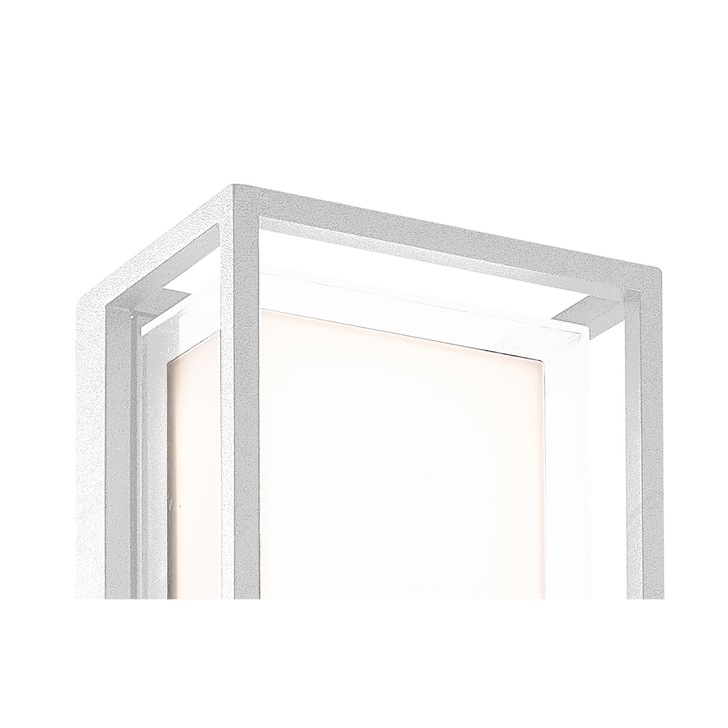 Mantra Chamonix Rectangular LED Exterior Wall Light White - 3000K, IP65