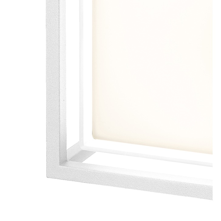 Mantra Chamonix Square LED Exterior Wall Light White - 3000K, IP65