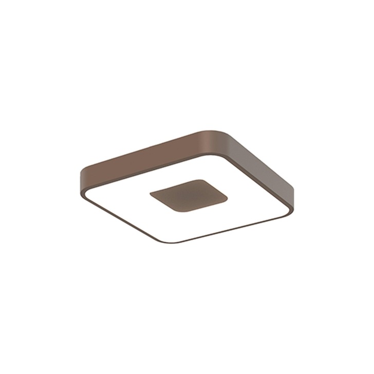 Mantra Coin Small Square LED Flush Ceiling Light Gold Complete With Remote Control - 2700K-5000K Tuneable