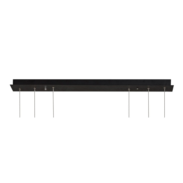 Mantra Cuba 4 Light Criss Cross LED Linear Bar Pendant Black & Gold - 3000K