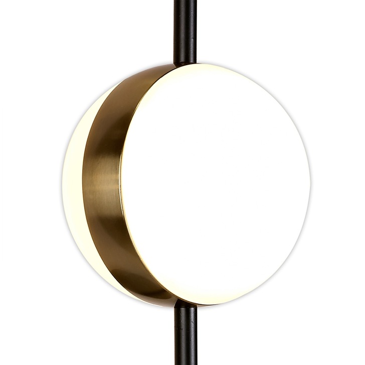 Mantra Cuba LED Wall Light Black & Gold - 3000K