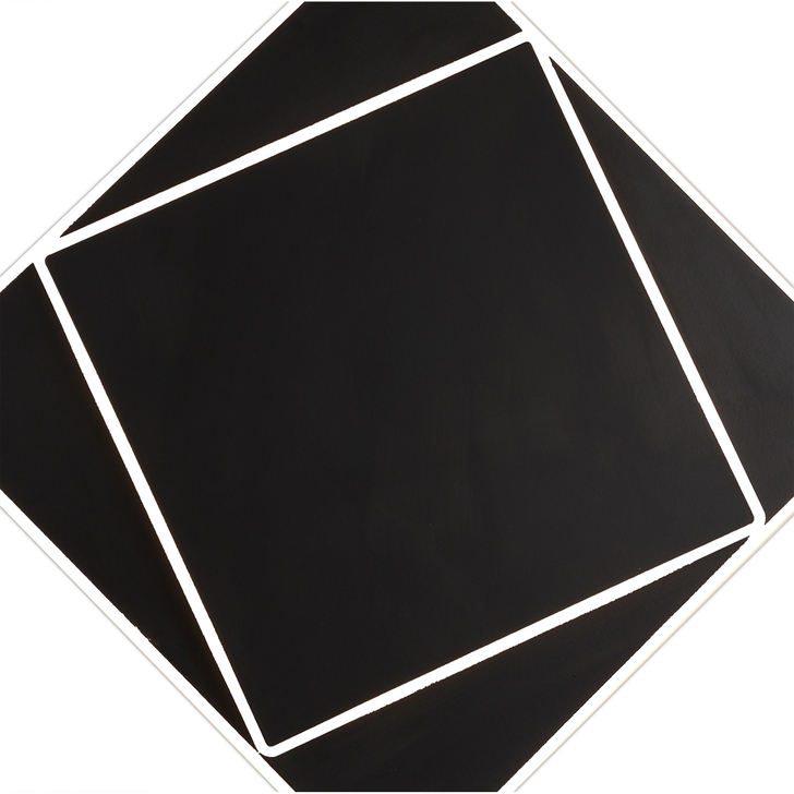 Mantra Dakla Black Square Flush Led Wall/Ceiling Light - 3000K