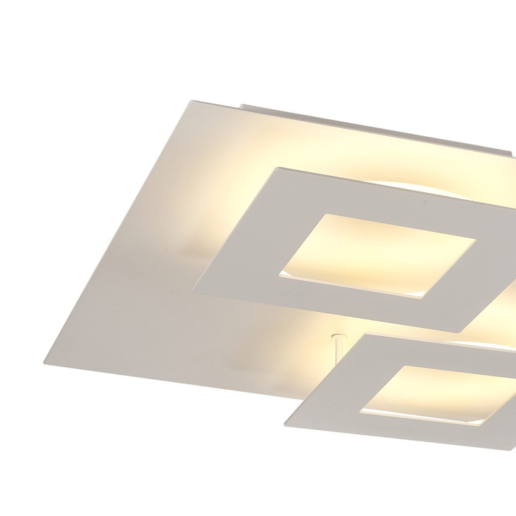 Mantra Dalia Large White Square Flush Led Ceiling Light - M8160 - 3000K