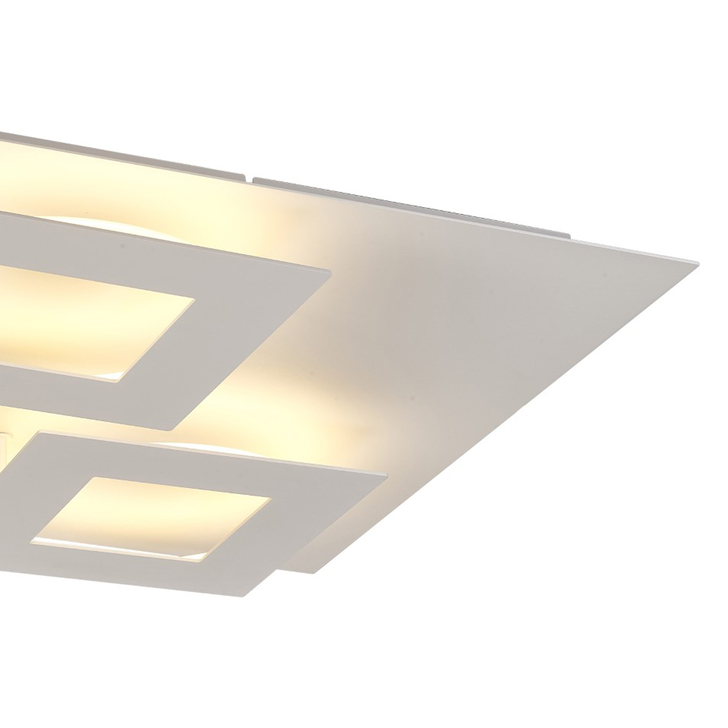 Mantra Dalia Large White Square Flush Led Ceiling Light - M8160 - 3000K