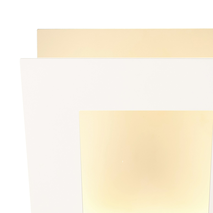 Mantra Dalia Medium White Square Led Wall Light - M8114 - 3000K