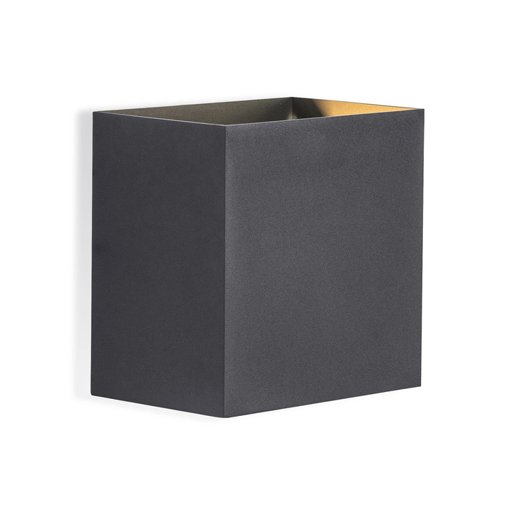 Mantra Davos XL Square Anthracite Adjustable Up And Down Dimmable Led Exterior Wall Light - 2700K - IP54