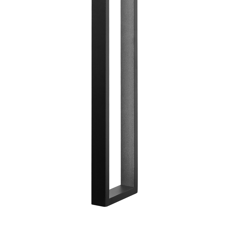 Mantra Durban Large Black Open Rectangular Led Wall/Ceiling Light - 3000K