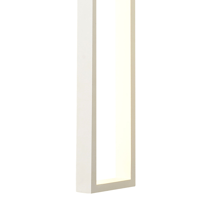 Mantra Durban Large White Open Rectangular Led Wall/Ceiling Light - 3000K