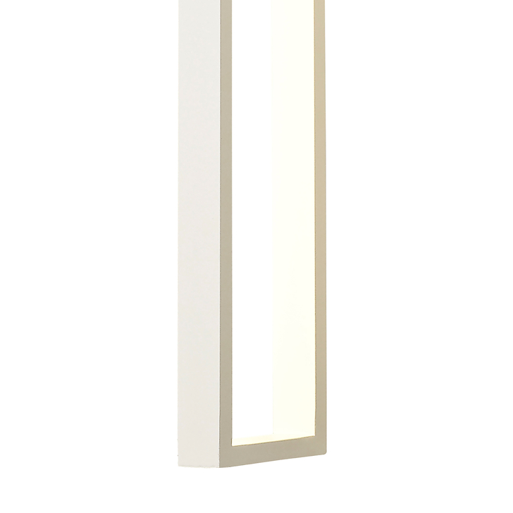 Mantra Durban Medium White Open Rectangular Led Wall/Ceiling Light - 3000K