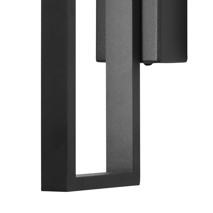 Mantra Durban Small Black Open Rectangular Led Wall/Ceiling Light - 3000K