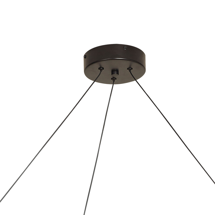 Mantra Electra Black/Black Chrome Triple Electra Led Pendant - 3000K