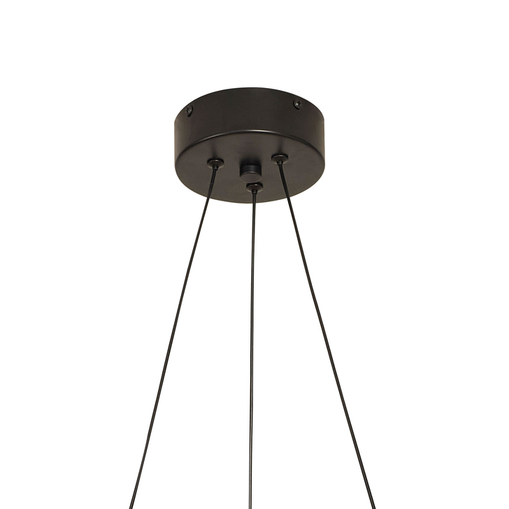 Mantra Electra Black/Black Chrome Twin Electra Led Pendant - 3000K