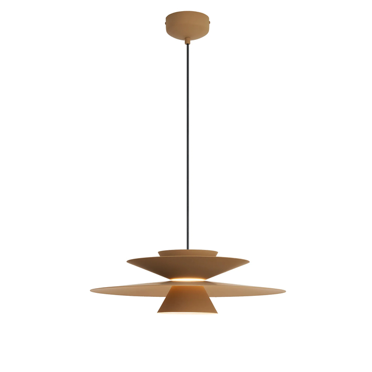 Mantra Estrella 50cm Round Matt Khaki Modern Led Pendant - Dimmable - 3000K