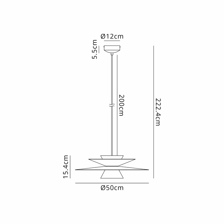 Mantra Estrella 50cm Round Matt Khaki Modern Led Pendant - Dimmable - 3000K